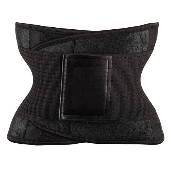 

women waist trainer cincher belt corset bandage high stretchy adjustable wide waistband slimming body shaper, Black;gray