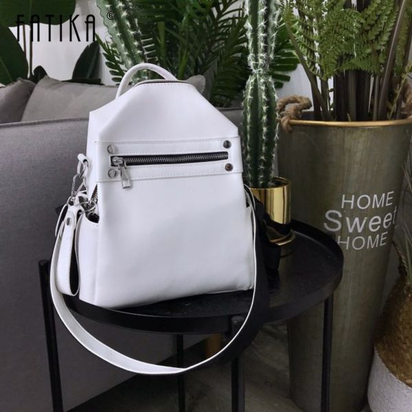 

fatika 2020 backpack women multi-function shoulder bag stylish bag female solid casual travel bags