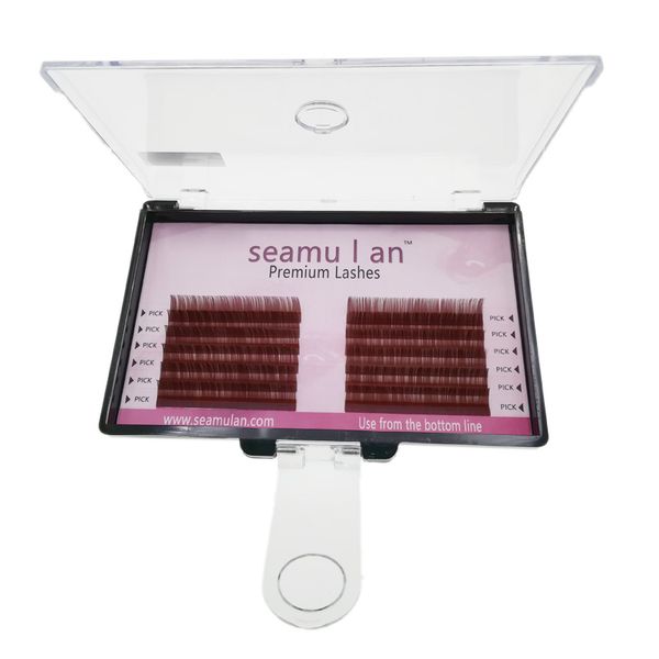 

seamulan/ heavy brown eyelash 0.07 c 11mm grafed eyelash, single faux eyelash