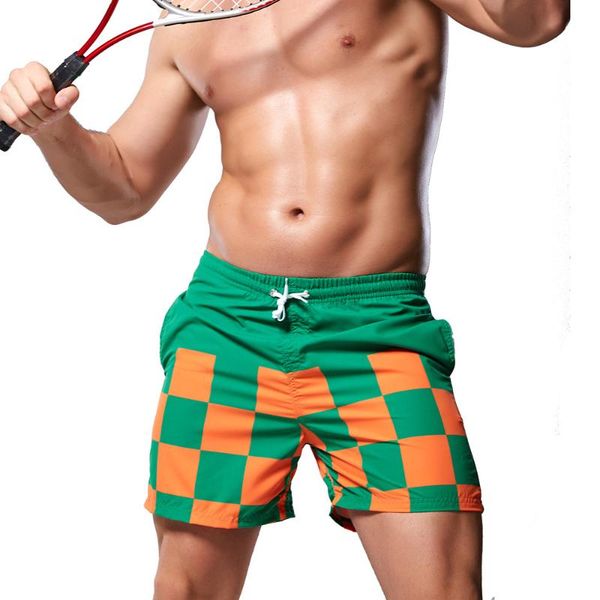 

men's brand pocket quick dry swimming shorts for men swimwear man swimsuit swim trunks summer bathing beach wear surf boxer brie