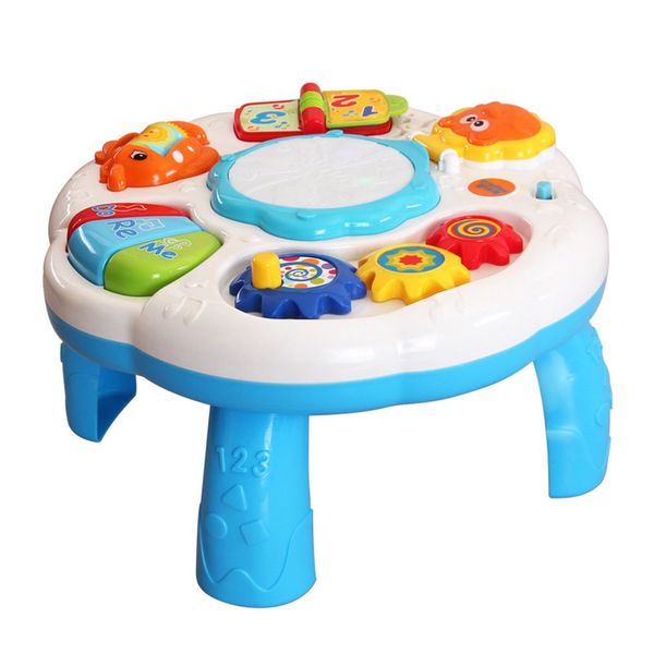 

baby music learning table multifunctional game table for toddlers with colorful light sound early educational toy for kids baby
