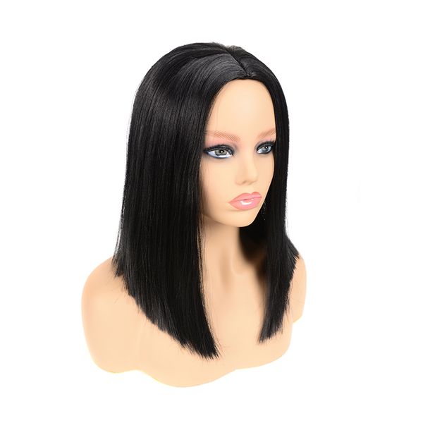 Synthetic Hair Wigs Women Hair 15inch Natural Straight Hair Black