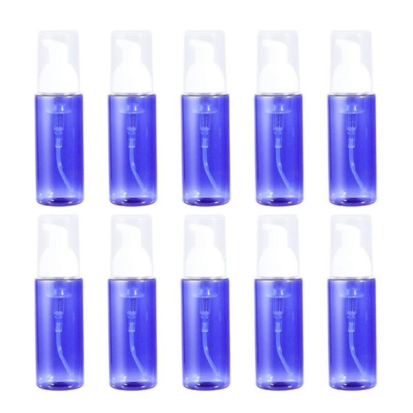 

10pcs 50ml plastics cylinder shaped reusable column pump dispenser refillable bottles empty bottles for women travel