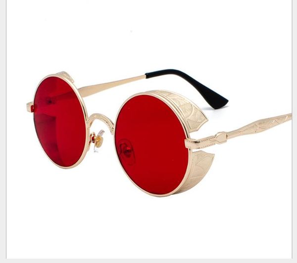 

круглые солнцезащитные очки в стиле ретро, White;black