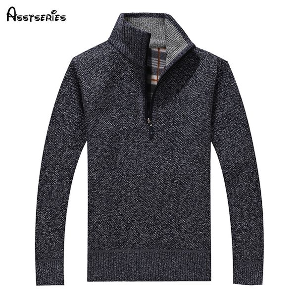 

50% off fashion pullovers new mens striped sweaters half zipper knitwear autumn and winter men's sweaters 8003# 50, White;black