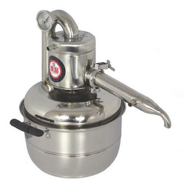 

new stainless steel 10l/15l water alcohol distiller home brew kit still wine making essential oil boiler