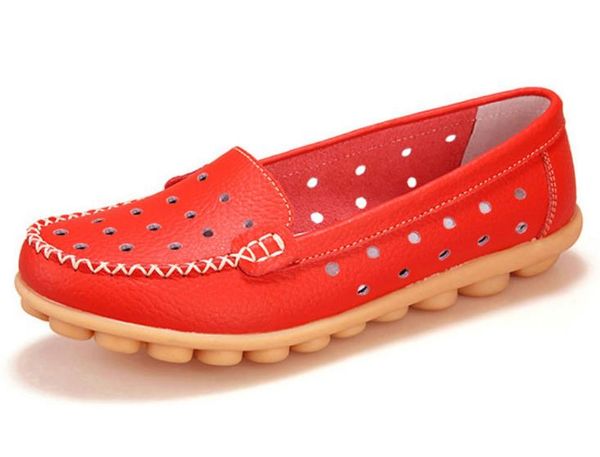 

shoes women flats casual shoes leather 1177, Black