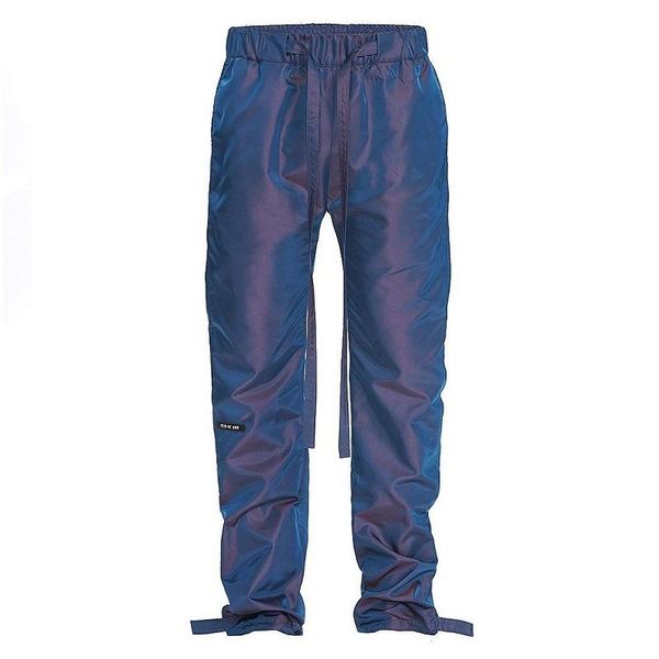 

2019 autumn winter fear of god 6th essentials colorful nylon streamer discolor trousers casual fog sweatpants men women pants, Black