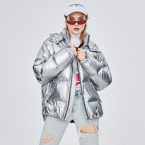 

2019 new arrival autumn and winter women down coat ins, Black
