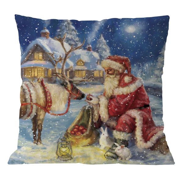 

декоративные подушки хлопок белье рождество наволочка диван автомобилей бросьте чехлы домашнего декора cojines decorativos пункт соф