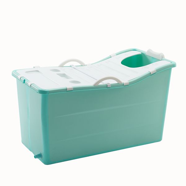 

folding bath barrel super large thickened plastic bath barrel full body household toilet