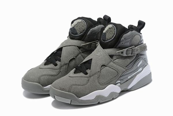 

2019 8 cool grey basketball shoes men cool grey wolf grey sports shoes