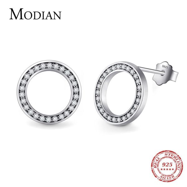 

2020 fashion 925 sterling silver earrings luxury crystal zircon stud earrings for women bridal wedding jewelry, Golden