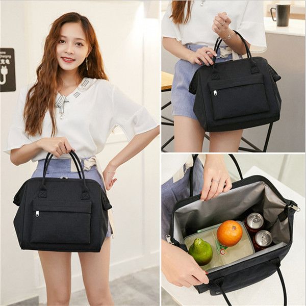 

brand lunch bags oxford thermal insulated lunch box tote cooler bag bento pouch lunch container school food storage bags
