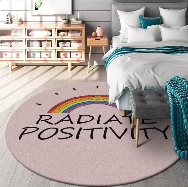 Home Textile Round Door Mat Floor Mat Vintage Nautical Anti Slip Polyester Carpet For Children Bathroom Livingroom Outdoor Rug W1 Flooring Over Carpet