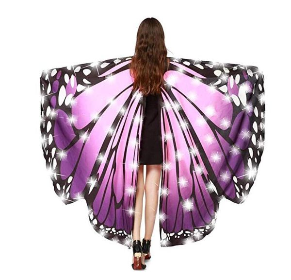 

Led butterfly wing halloween co tume hawl fairy pixie co tume led belly dance wing performance co tume acce orie, Black;red