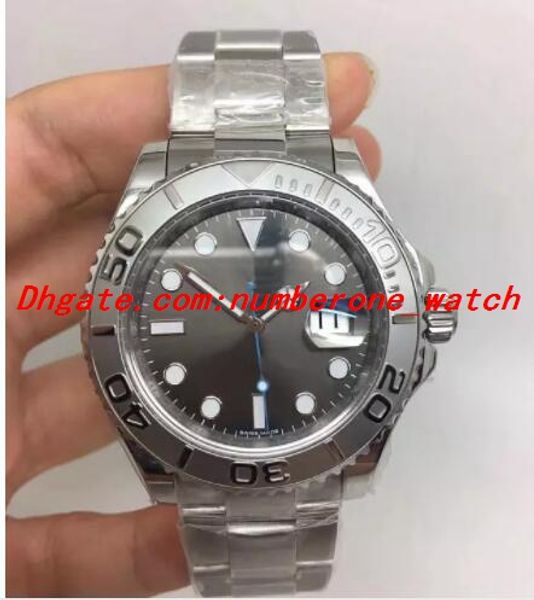 

2 style luxury watch j&f 116622 40mm eta 3135 movement blue luminescent automatic sapphire sport waterproof watches mens watches, Slivery;brown