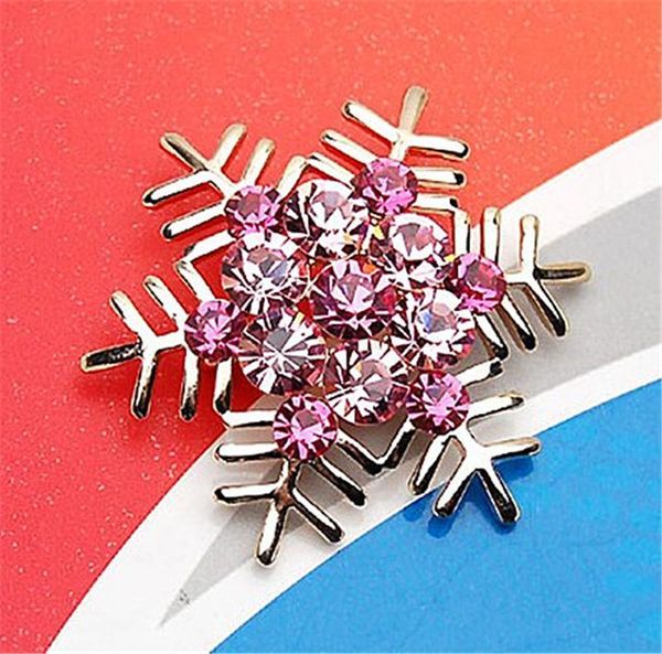 

кристалл rhinestone снежинка броши для женщин моды броши pins ретро звезды рождественский подарок корсаж 5 вариантов цвета, Gray