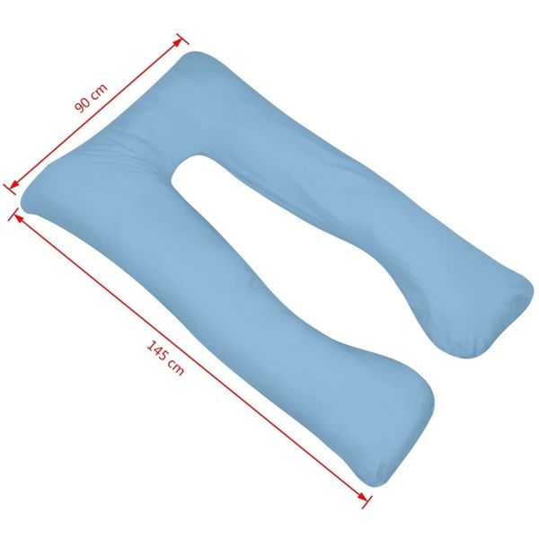 

pregnancy pillow 90x145 cm light blue other home textile