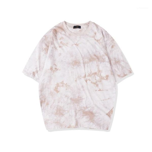 

tees summer pullover mixed color casual clothes mens womens designer tshirts paisley print short sleeved crew neck, White;black