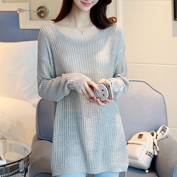 

superaen 2020 spring and summer new pullovers sweaters women korean-style pluz sized ladies sweaters solid color women clothing, White;black