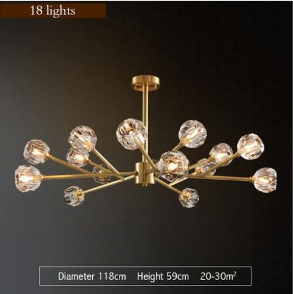 

современная хрустальная люстра освещение 1-18 led свет для гостиной столовая спальня крытый светильники подвесной светильник