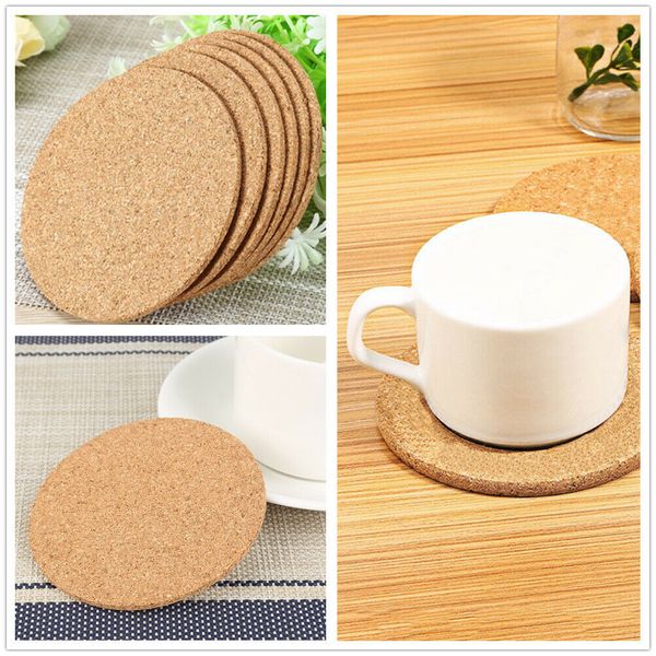 

6x пробковое дерево напиток каботажное судно чай кофейная чашка коврик стол декор бутылка посуда хороший