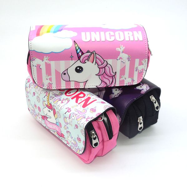 

pencil case estuche escolar trousse scolaire school kalem kutusu pencilcase estuches para el colegio cute unicorn kawaii bag