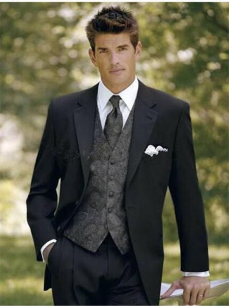 

new custom tuxedos business men suit wedding tailor made groom man dress men's suits 3-piece (jacket+pants+vest) traje homb, White;black