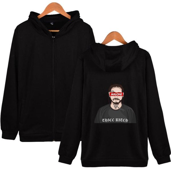

sale post zipper hoodies men/women long sleeve hoodies sweatshirts fashion popular fashion clothes, Black