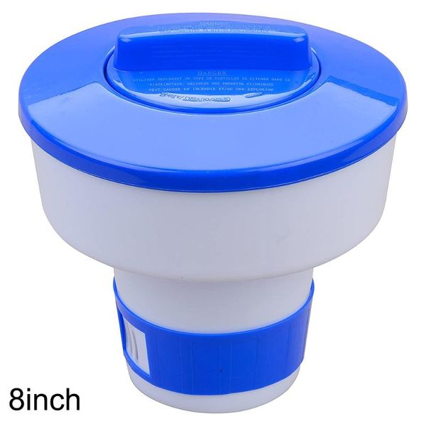 

pool spa 8/10 inches chlorine bromine tablet auto-supplier floating tablet dispenser flush disinfect case