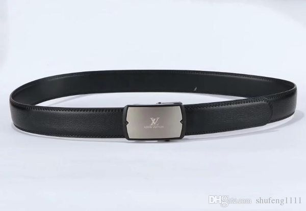 

2019 new design belt male high-end luxury brand belt automatic buckle black business pants use, let you chic life, Black;brown