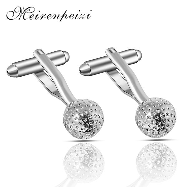 

mens golf club cufflink copper material silver color, Silver;golden