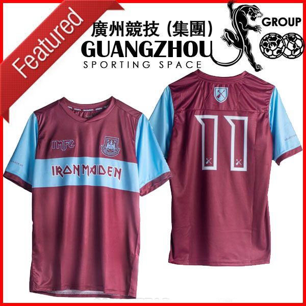 

19 20 we t occer jer ey ham iron maiden 2019 2020 e port kit united haller p fornal f ander on antonio rice lanzini football hirt, Black;red