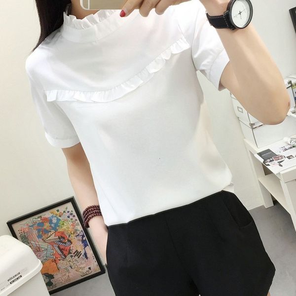 

woman women blouse women new blouse white shirt femme casual ol work solid blouses 2 styles drop shipping good quality