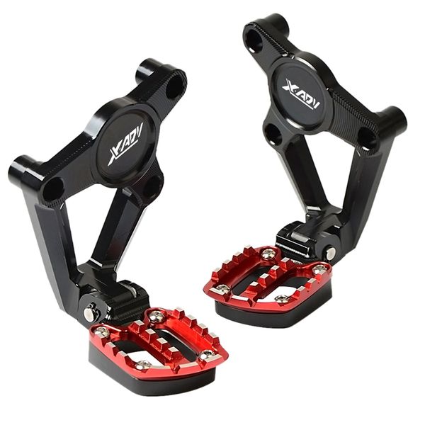 

for x- xadv x 300 750 1000 2017-2019 motorcycle accessories folding rear foot pegs footrest passenger red+black