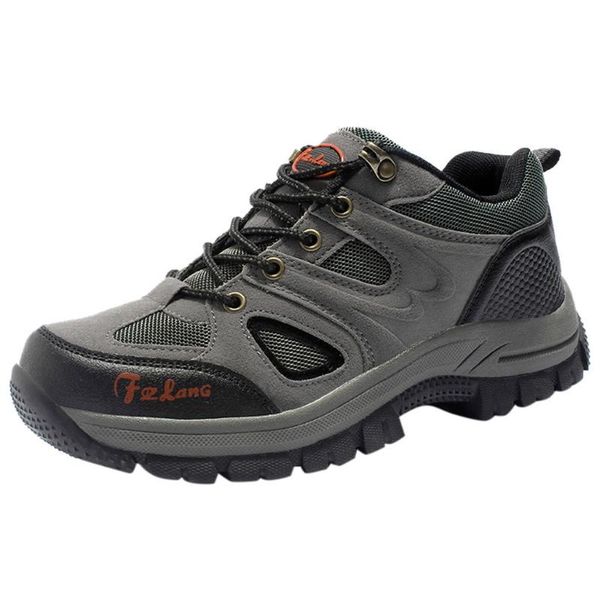 

boussac outdoor men hiking shoes flat suede sport shoe breathable mountaineering sneakers largesize outdoor shoes non-slip