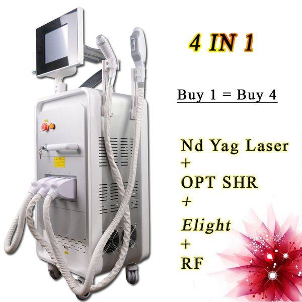 

shr ipl machine hair removal nd yag laser home use tattoo removal laser machine rf slimming skin tightening face lifting, Black