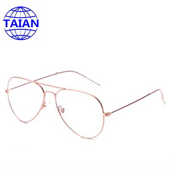 

classic phnom penh thin frame glasses frame female and male fashionable all-match myopia plain glasses pilot goggles, Silver