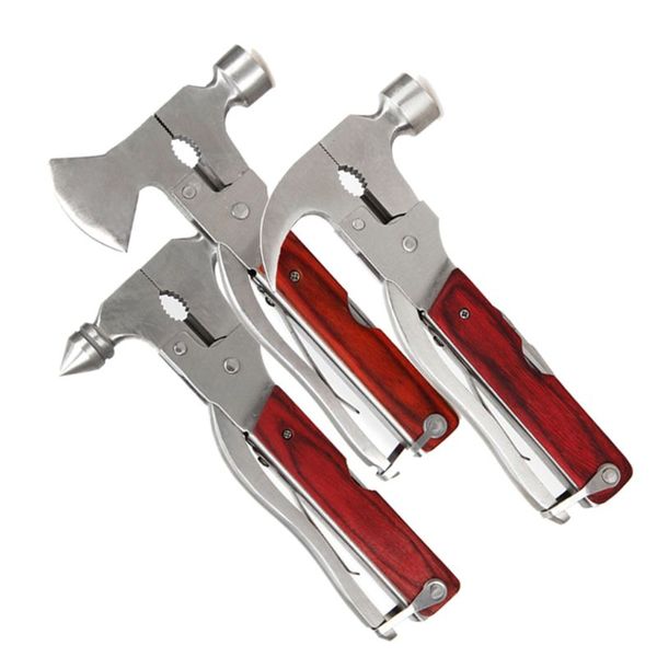 

camping outdoor sport hammer axe knife opener screwdriver plier tool kit multi tool emergency survival hatchet