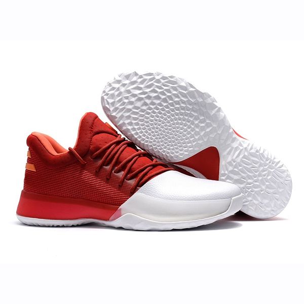 Classic James Harden Vol.1 Black History Month White Orange Gold Mens Basketball Shoes Harden 1s