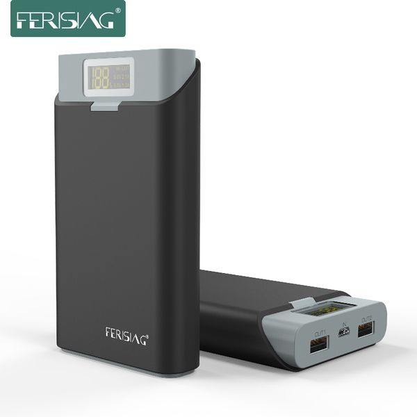 

ferising new series 13000mah led display power bank external polymer battery powerbank for iphone 6 x xr xs max plus samsung s8