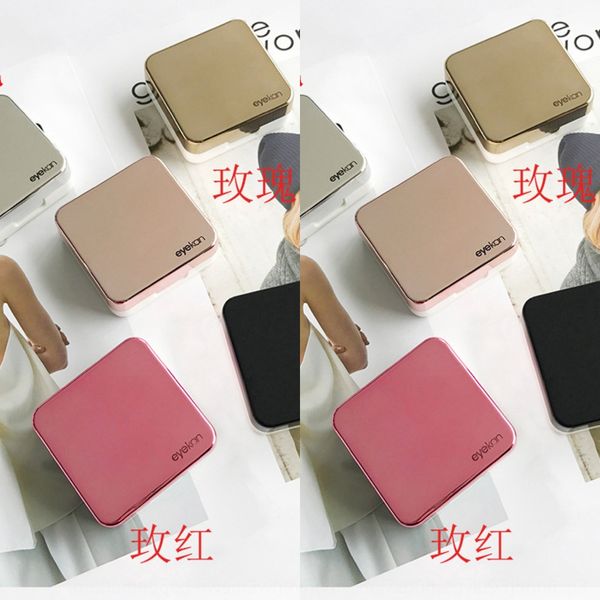 

zsylm kaida mirror invisible case case nursing glasses glasses simple square companion box small and portable myopia contact lenses care box, Blue