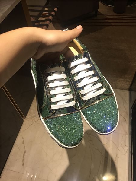 

fast delivery platform men's and women's shoes wild vintage luxury rhinestone rivets women's shoe low-shoe loafers casual red, Black