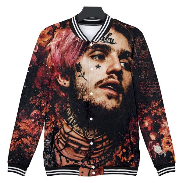 

lil peep 3d baseball jacket fan support men women jakcets lil peep sudaderas cry baby fashion coats love moletom clothing, Black;brown