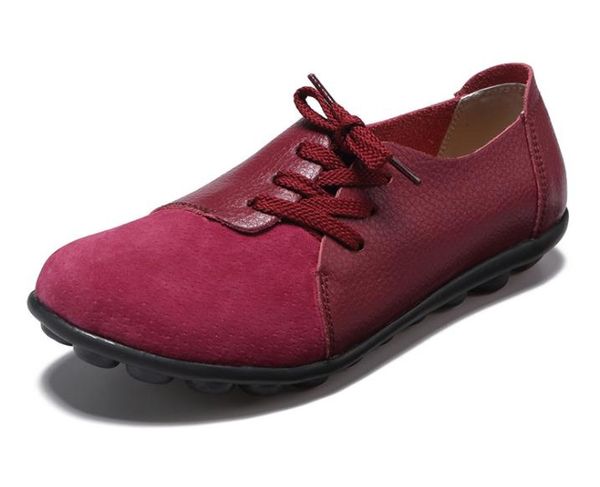 

women shoes leather fashion comfortable breathable flats women's casual shoes 1375, Black