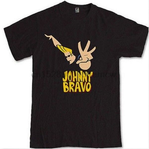 

johnny bravo tee partible anime cartoon series t-shirt s m  xl 2xl 3xl, White;black