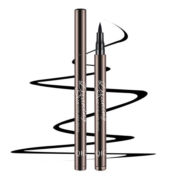 

qic новый подводка макияж жидкая подводка карандаш super black waterproof eye liner pen lady cosmetic factory бесплатная доставка dropshippi