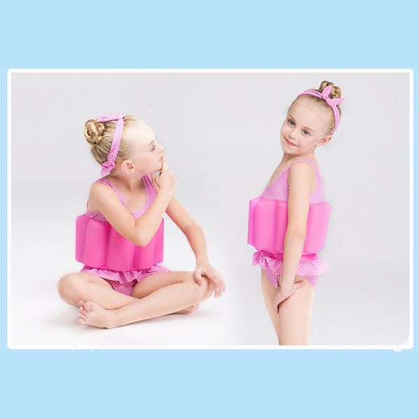 

new floating swimming suit detachable floating training bathing suit toddler buoyancy swimsuit infant boys girls swimwear child, White