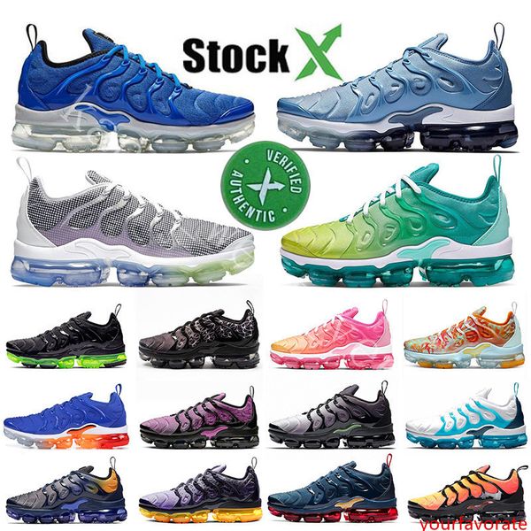 

2020 stock x sliver patterns usa tn plus mens running shoes persian violet midnight navy game royal triple women designer sneakers trainers